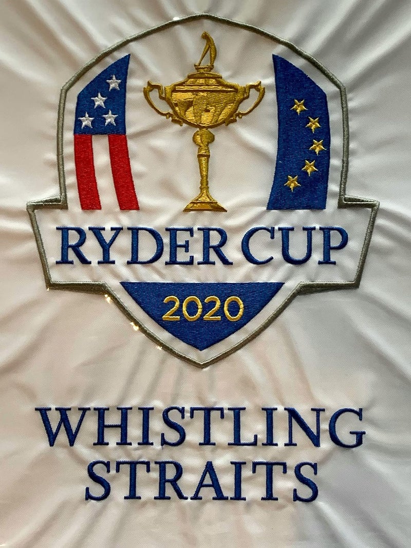 PGA Tour 2020 Ryder Cup golf flag 2021 whistling straits embroidered logo new - Image 2